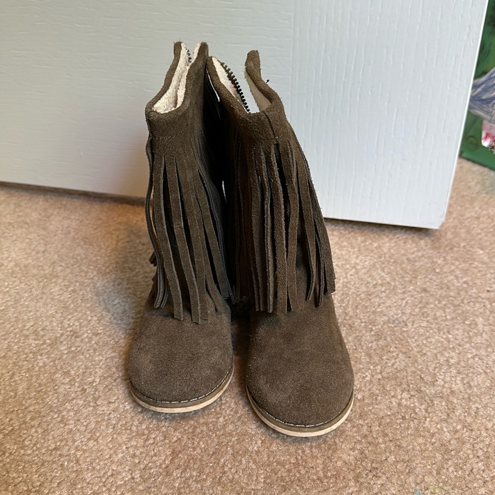 Joyfolie zip up boots toddler size 7